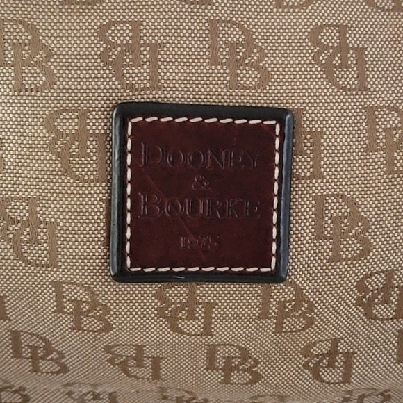 Dooney & Bourke Brown Logo Gretta Slouch Shoulder Bag Purse Vintage - Picture 2 of 16